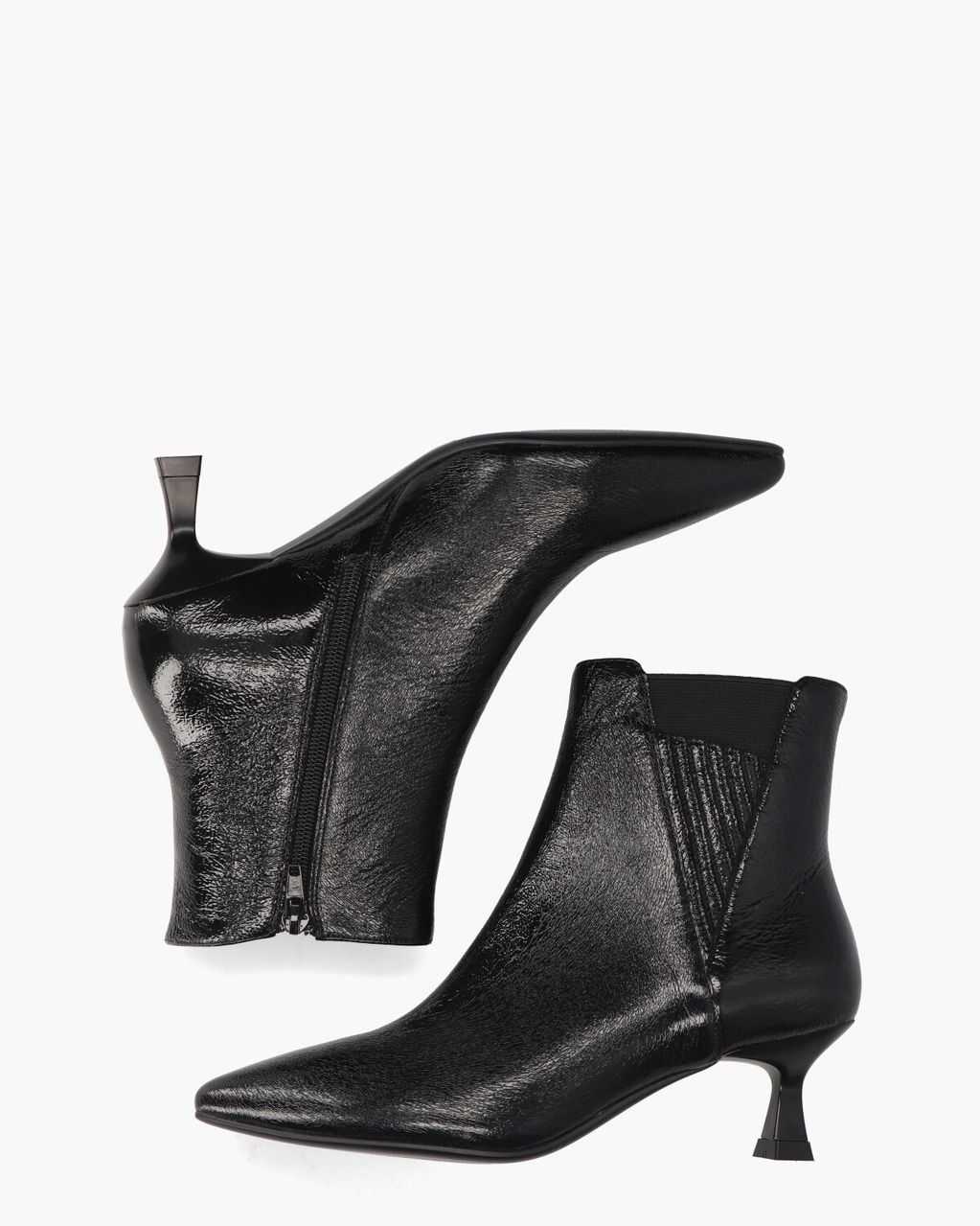 Urma Zwart Dames Enkelboots