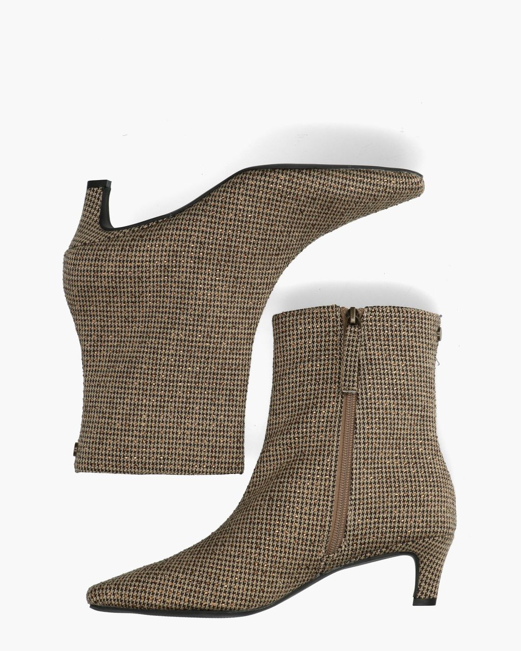 Alara Beige/Multi Dames Enkellaarsjes
