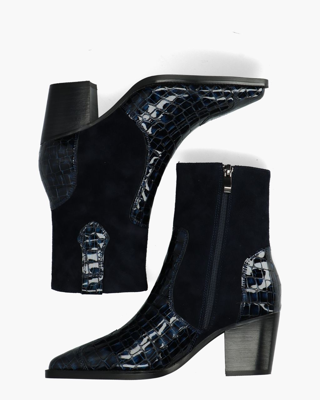 Sybylle Donkerblauw Dames Enkelboots