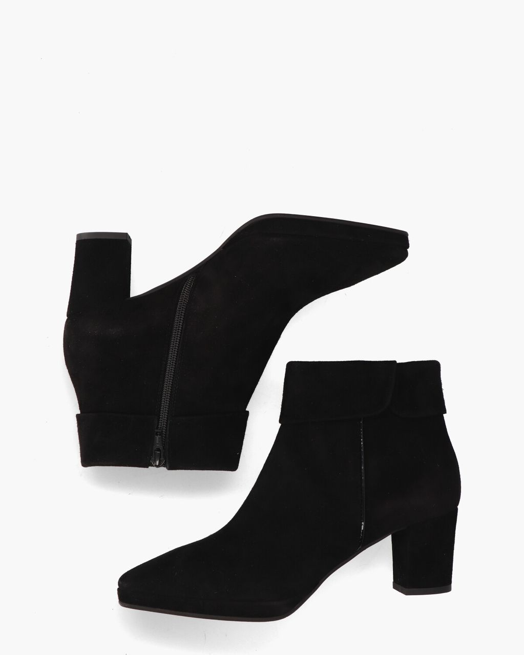24I121 Zwart Dames Enkelboots