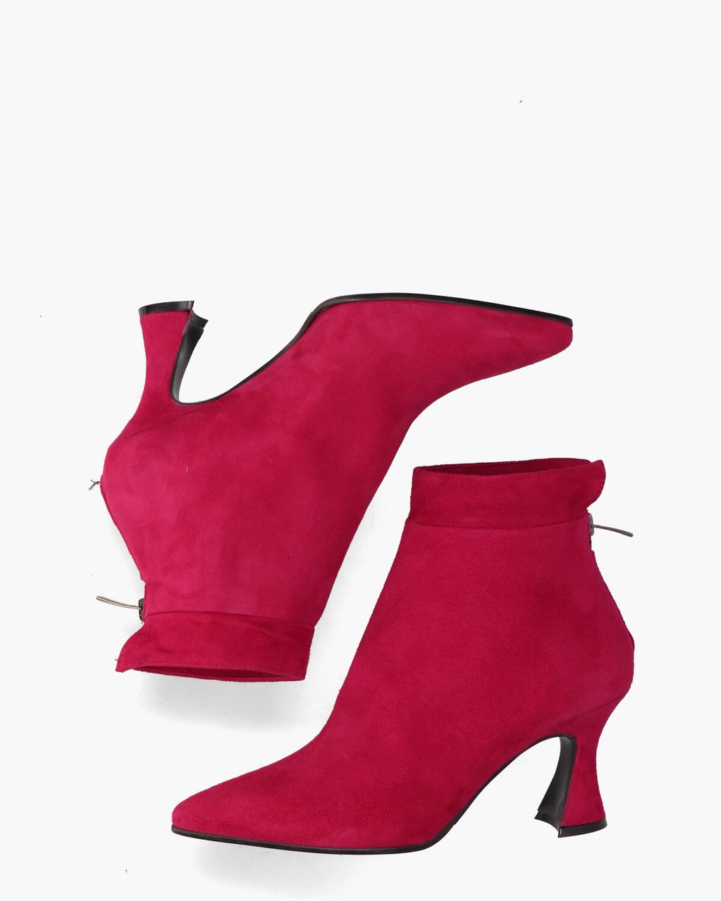 9928 Rood Dames Enkelboots