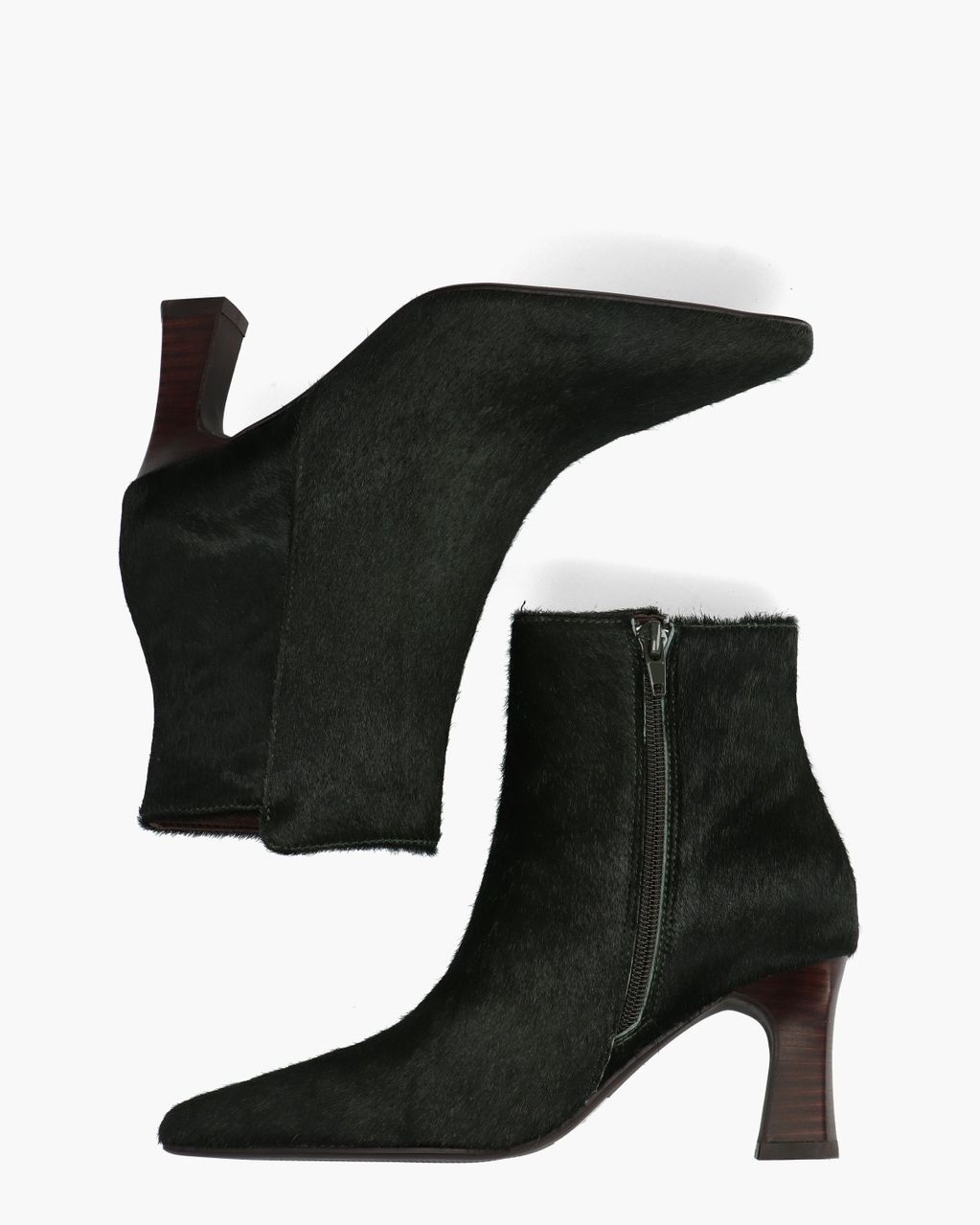 Desma Donkergroen Dames Enkelboots