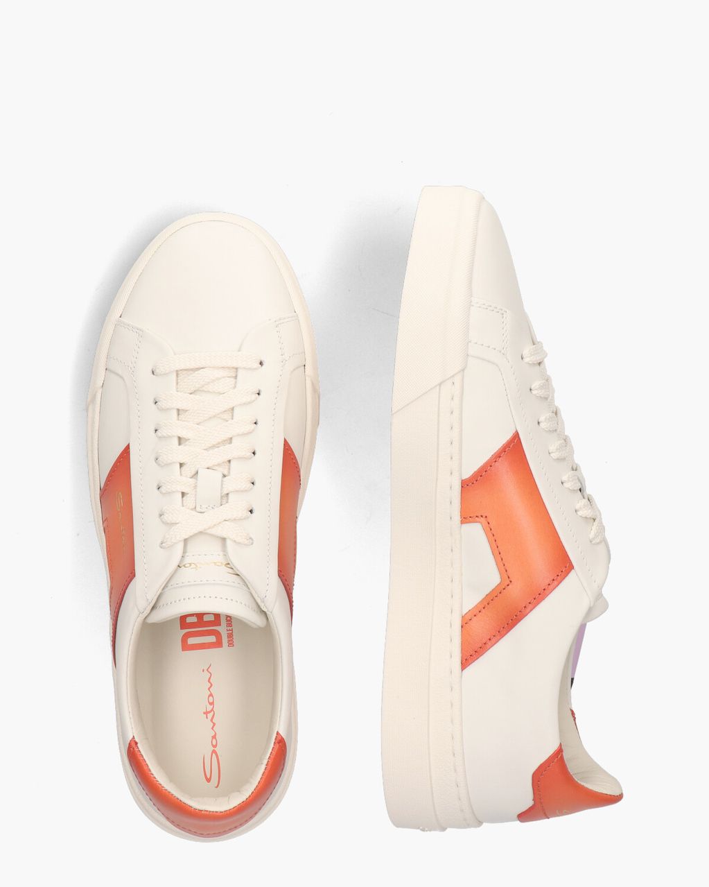 21779 Wit/Oranje Herensneakers