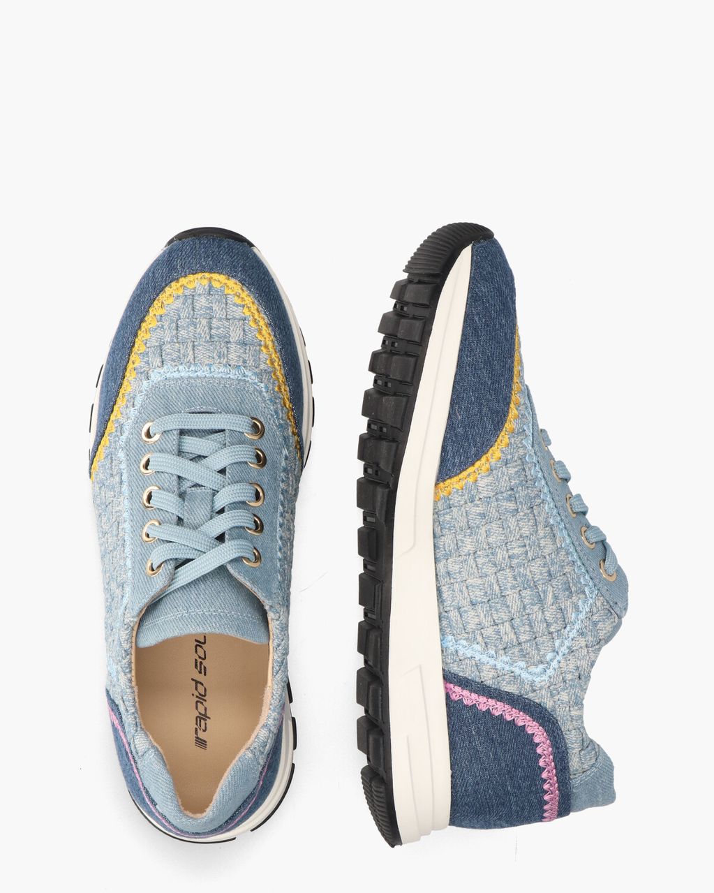Winna Jeansblauw Damessneakers