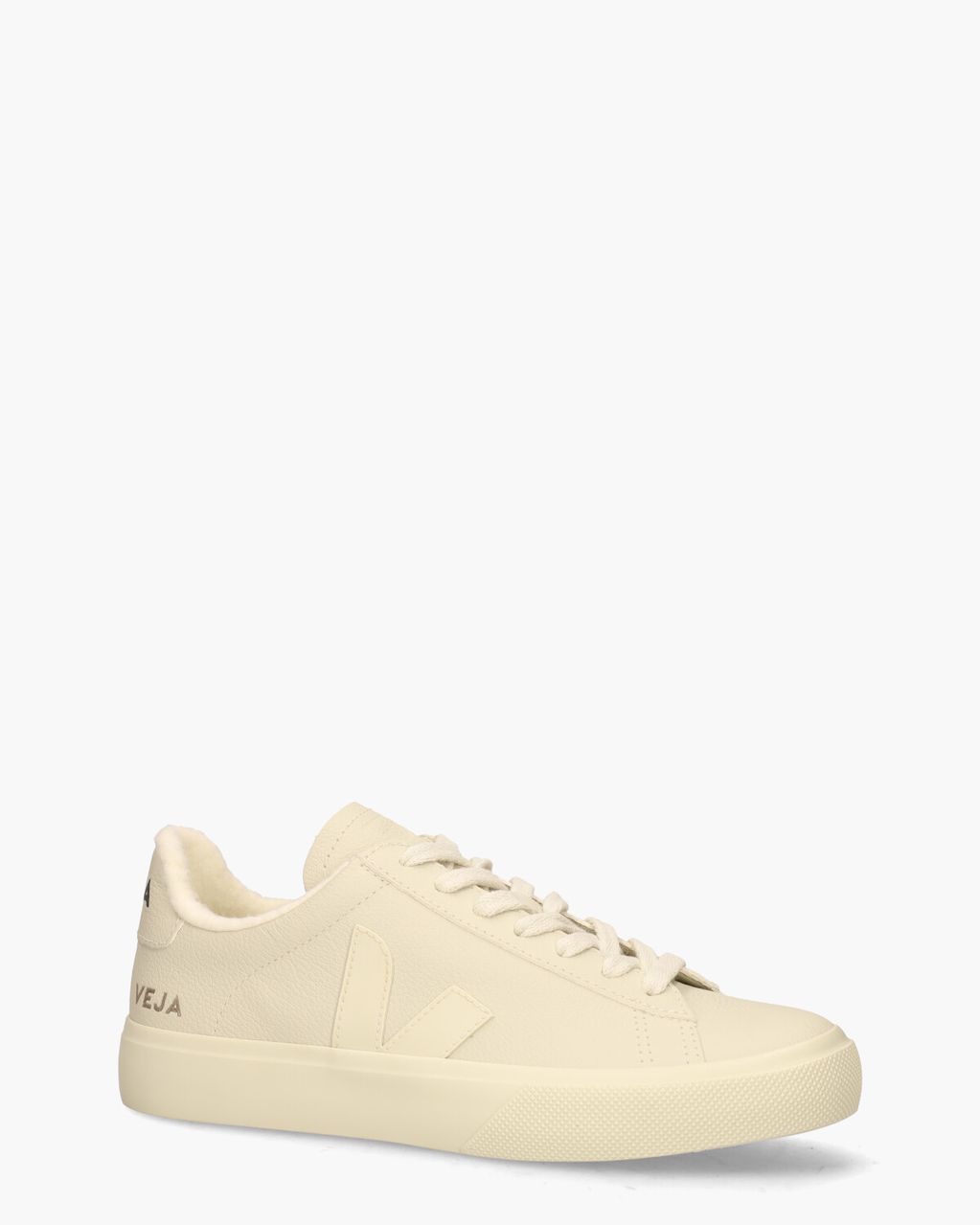 Campo Fured Chromefree Leather Off-White Damessneakers