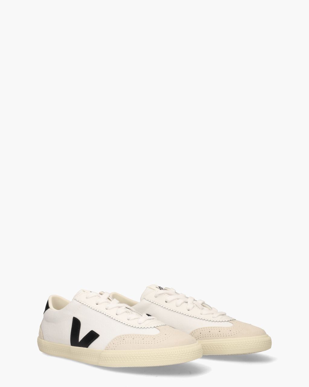 Volley Canvas Wit/Zwart Damessneakers