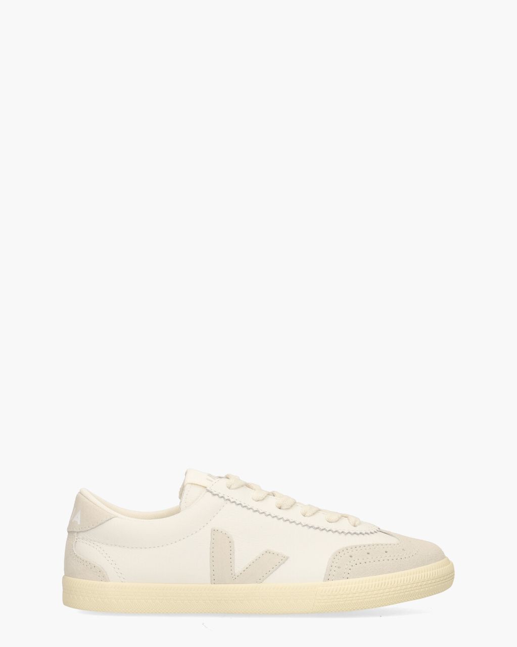 Volley Leather Wit/Off-White Damessneakers