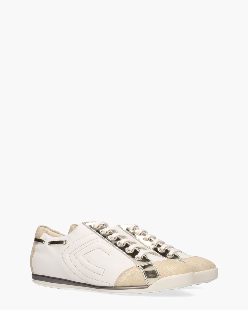 L902024 Wit/Beige Damessneakers