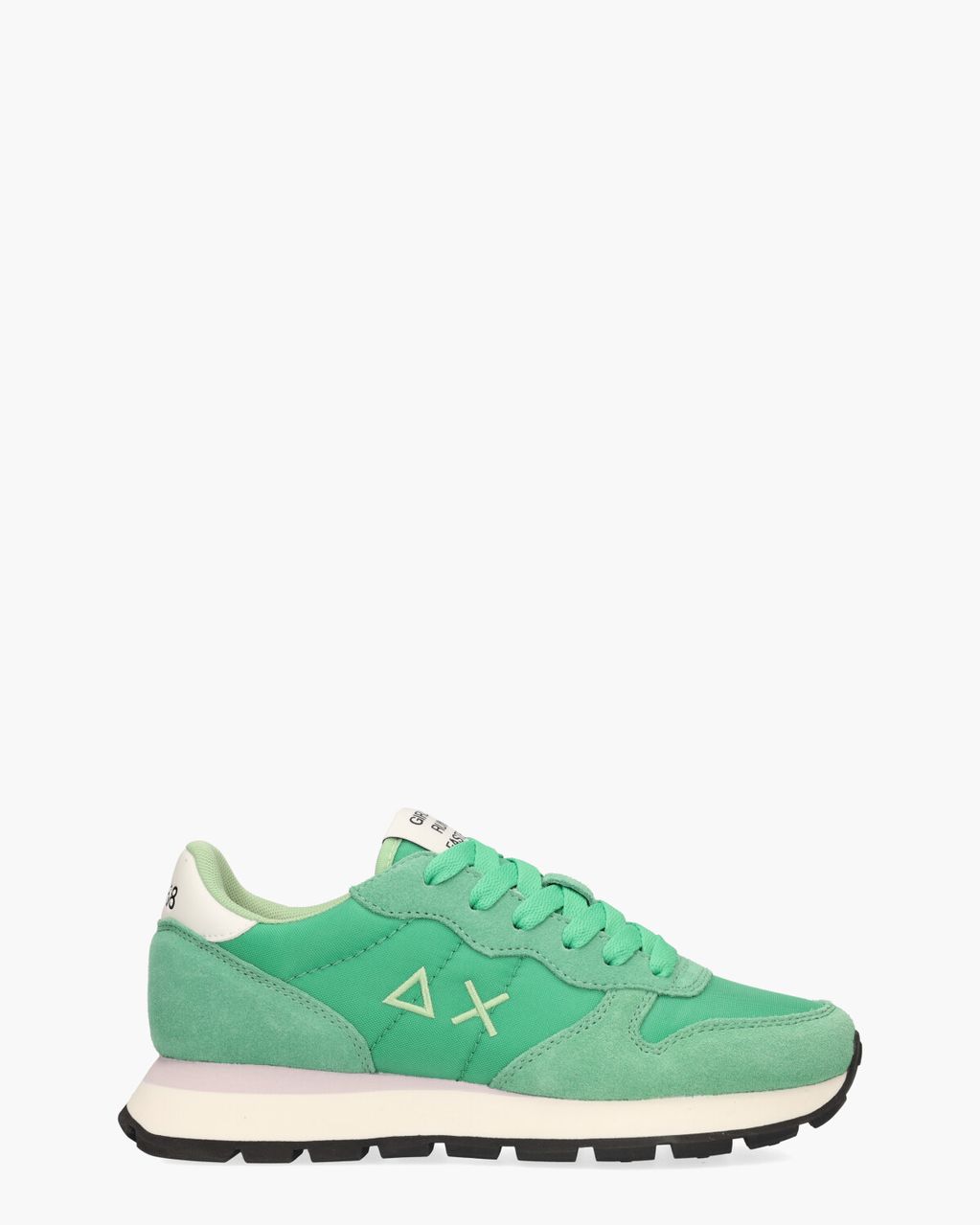 Ally Solid Nylon Groen Damessneakers
