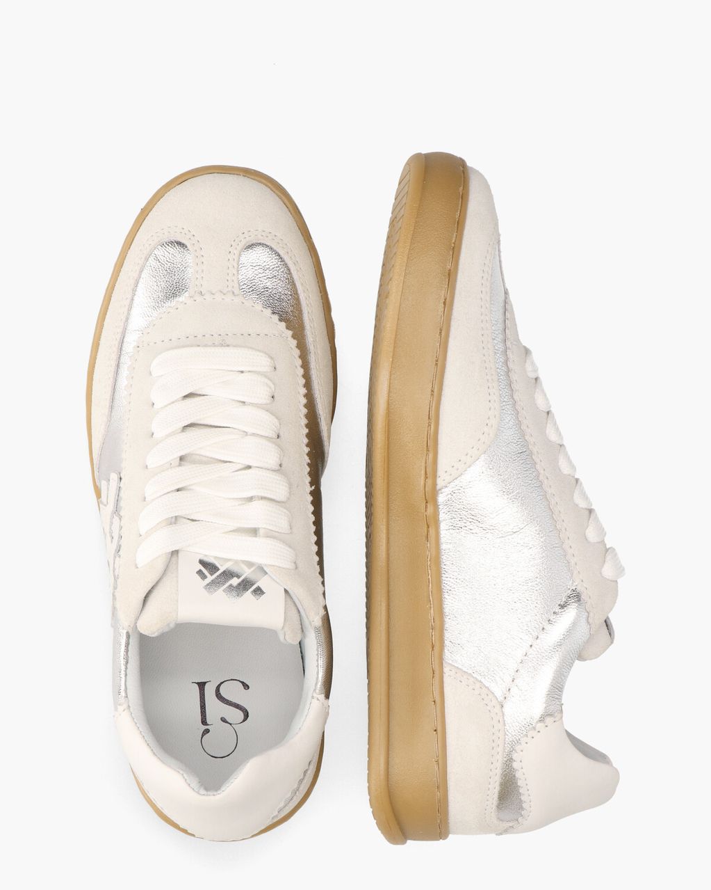 Willeke Zilver/Off-White Damessneakers
