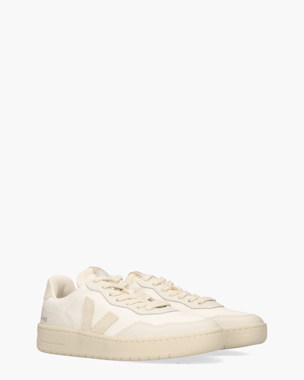 V-90 B-Mesh Wit/Beige Damessneakers