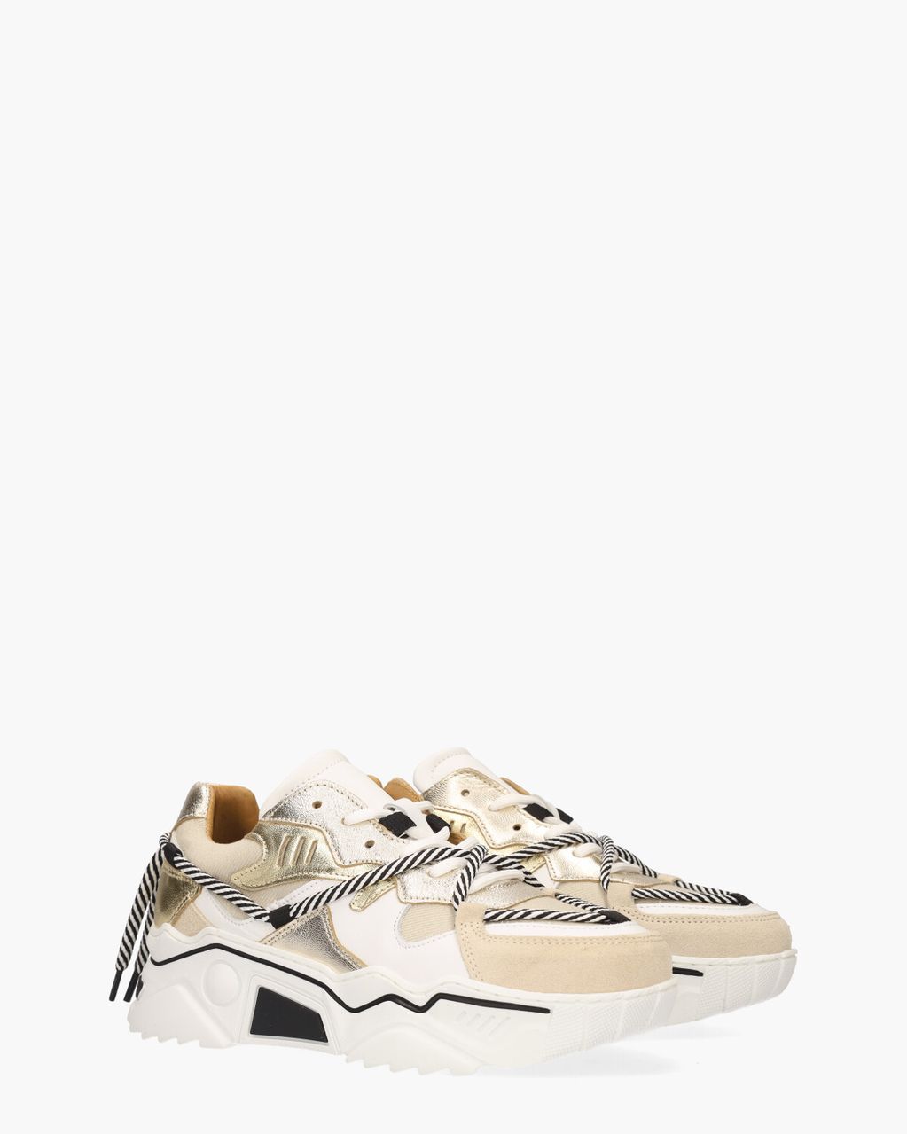 Jupiter Metallic Beige/Multicolor Damessneakers