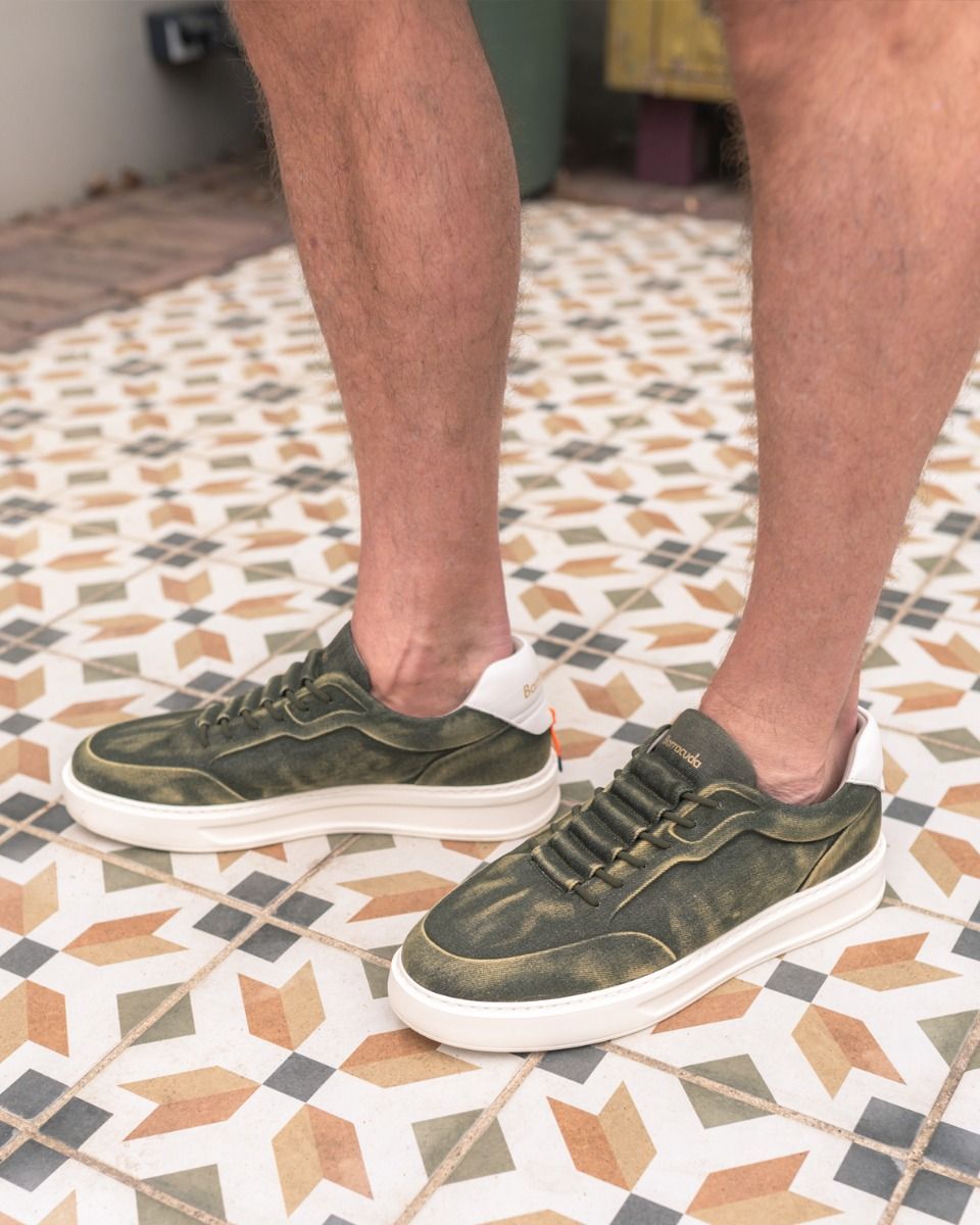 BU120387 Groen Herensneakers