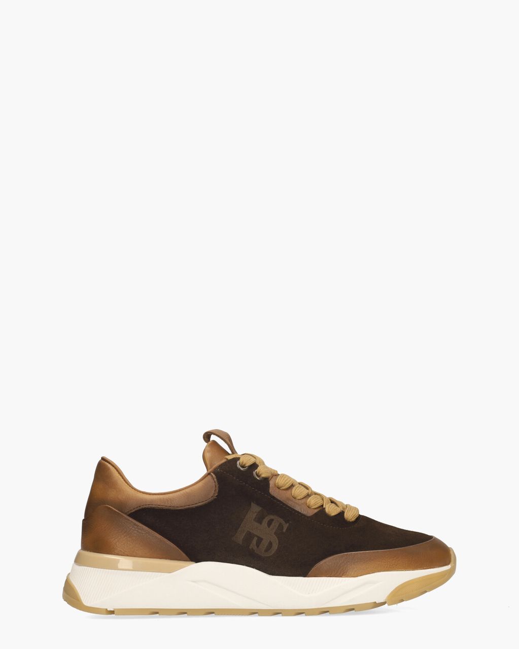 60800 Donkerbruin/Cognac Herensneakers