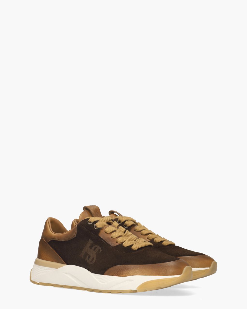 60800 Donkerbruin/Cognac Herensneakers