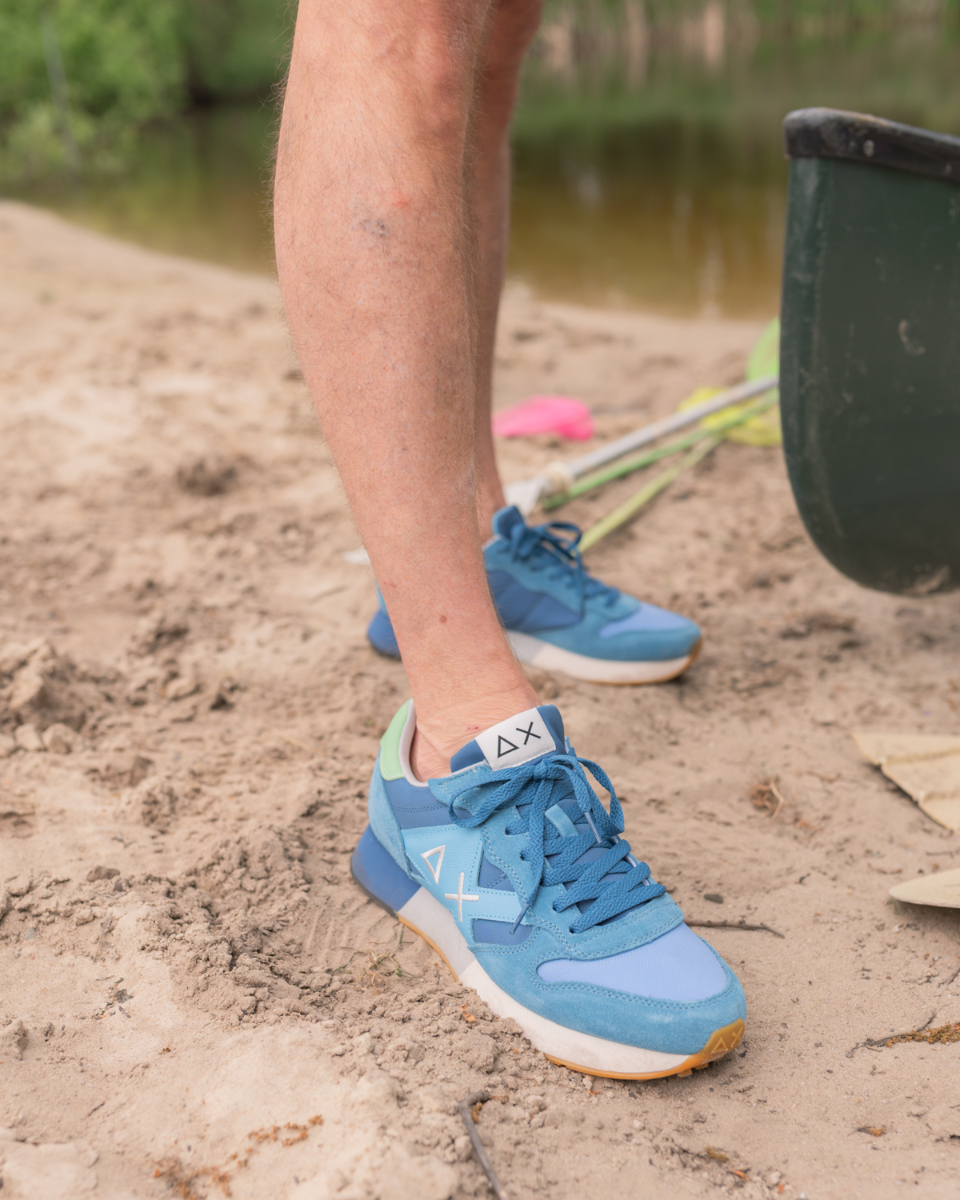 Jaki 2.0 Bicolor Turquoise/Blauw Herensneakers