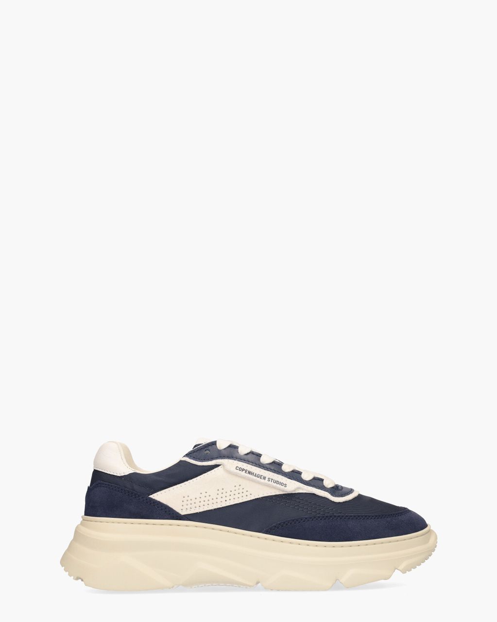 CPH56M Material Mix Donkerblauw/Wit Herensneakers