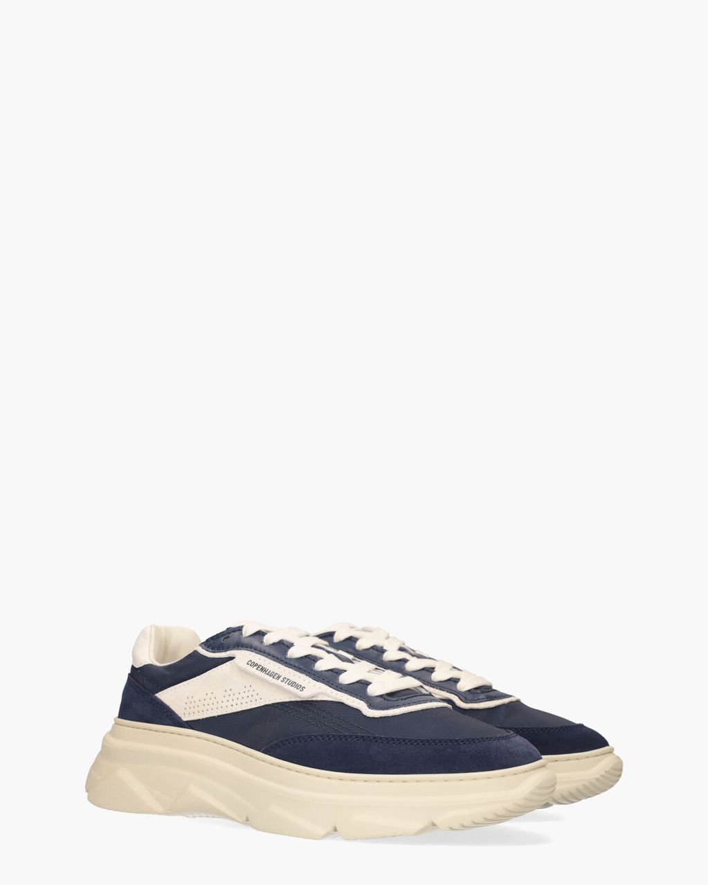 CPH56M Material Mix Donkerblauw/Wit Herensneakers