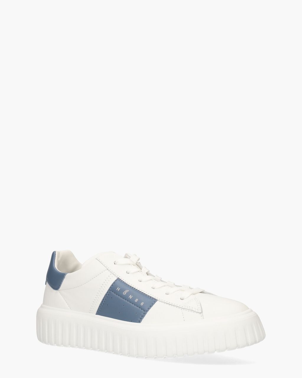 H-Stripes Wit/Lichtblauw Herensneakers