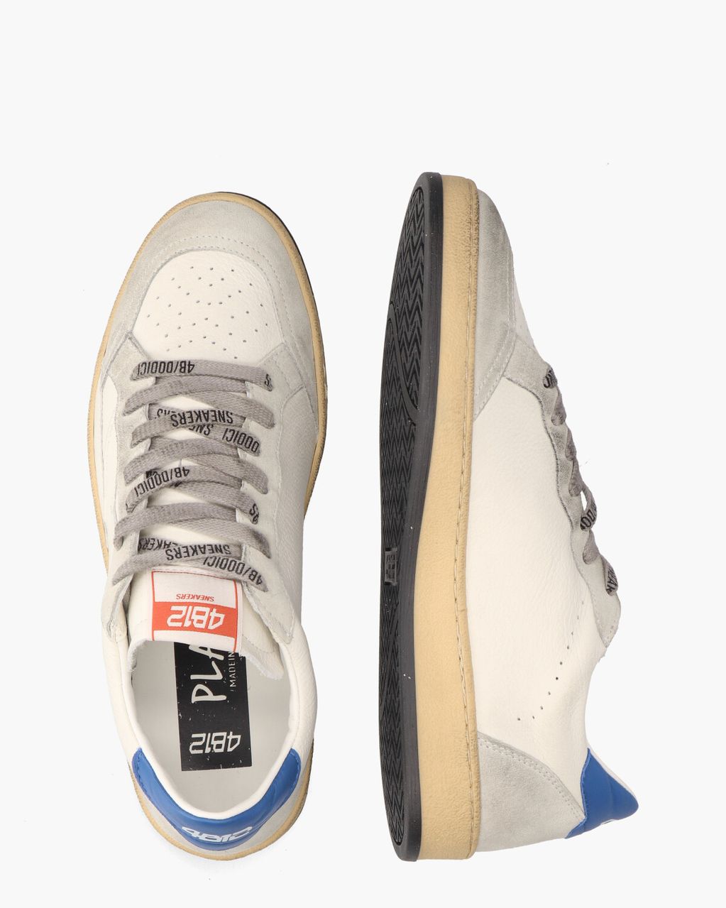 Play.New Wit/Grijs Herensneakers