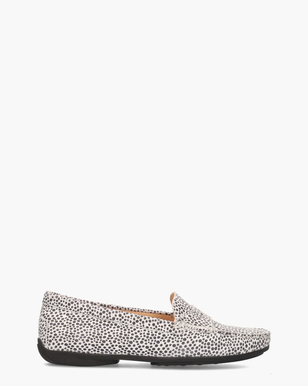 Harmkje Wit/Zwart Damesloafers