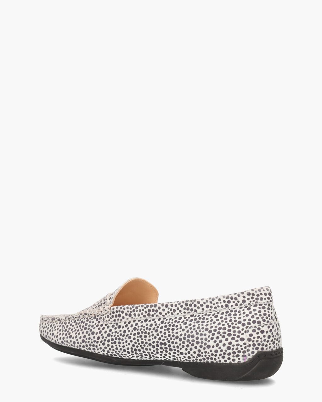 Harmkje Wit/Zwart Damesloafers