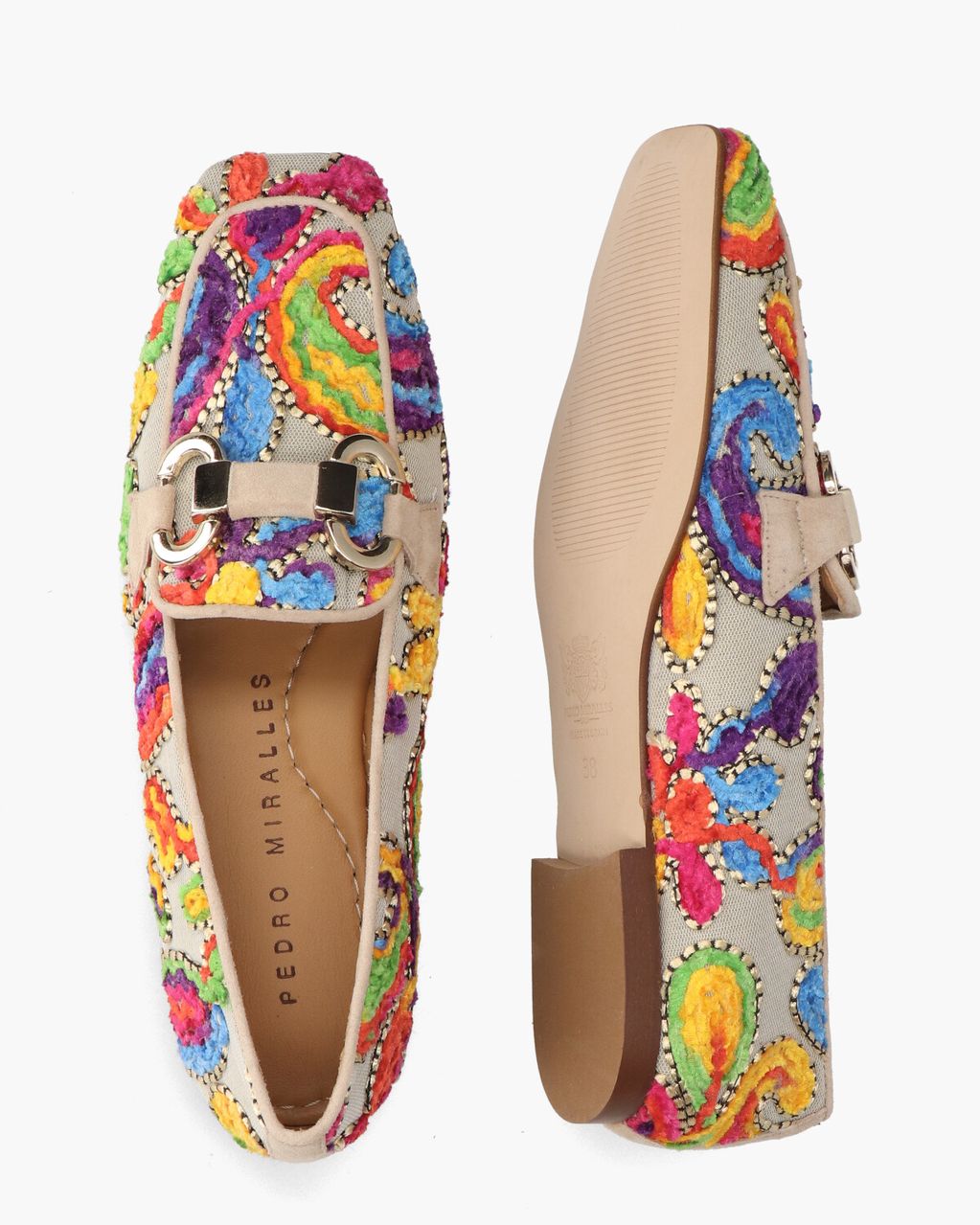 Talima Beige/Multicolor Damesloafers
