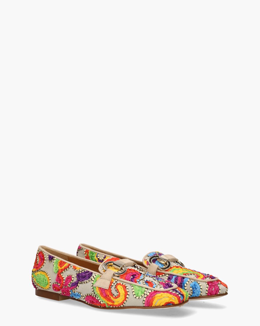 Pedro Miralles Talima Beige/Multicolor Damesloafers - Van Arendonk.nl