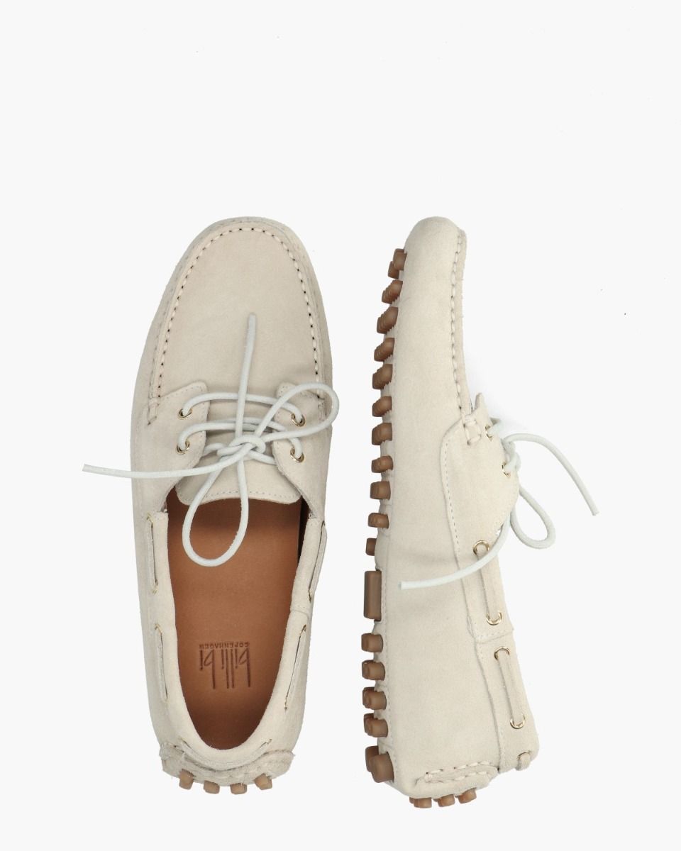 A8571 Off-White Dames Veterschoenen