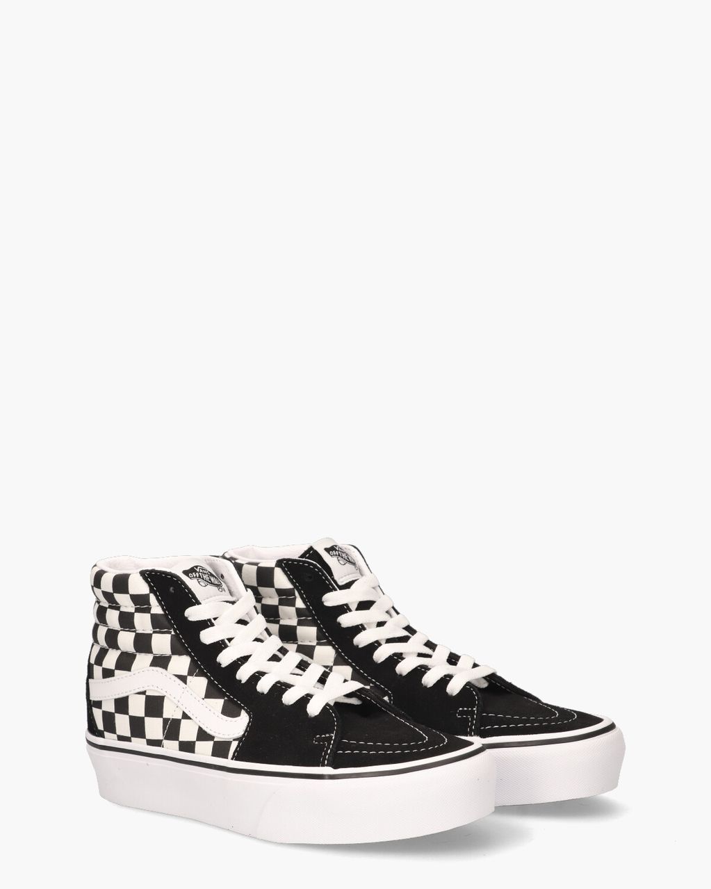 Checkerboard Sk8-Hi Platform 2.0 Zwart/Wit Damessneakers