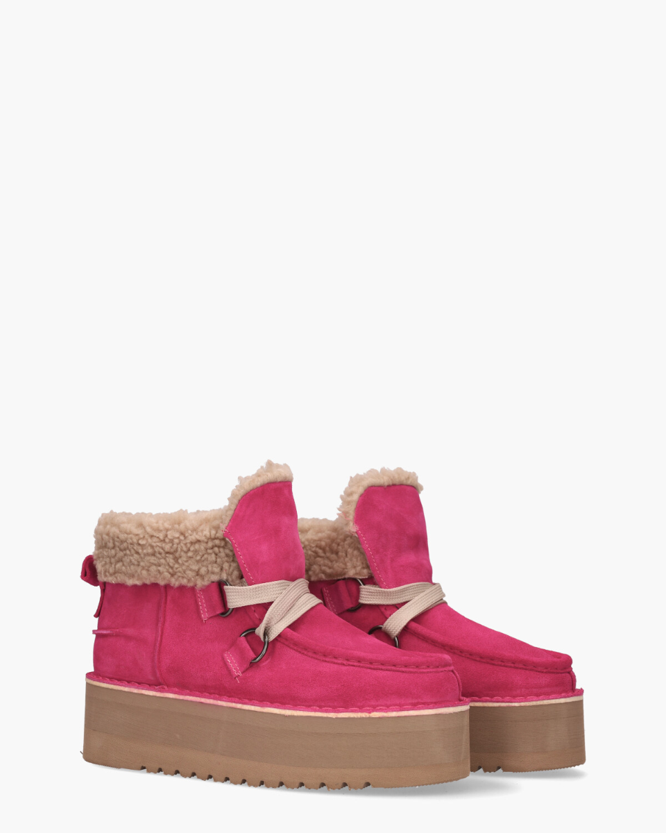 Saar Roze Dames Veterboots
