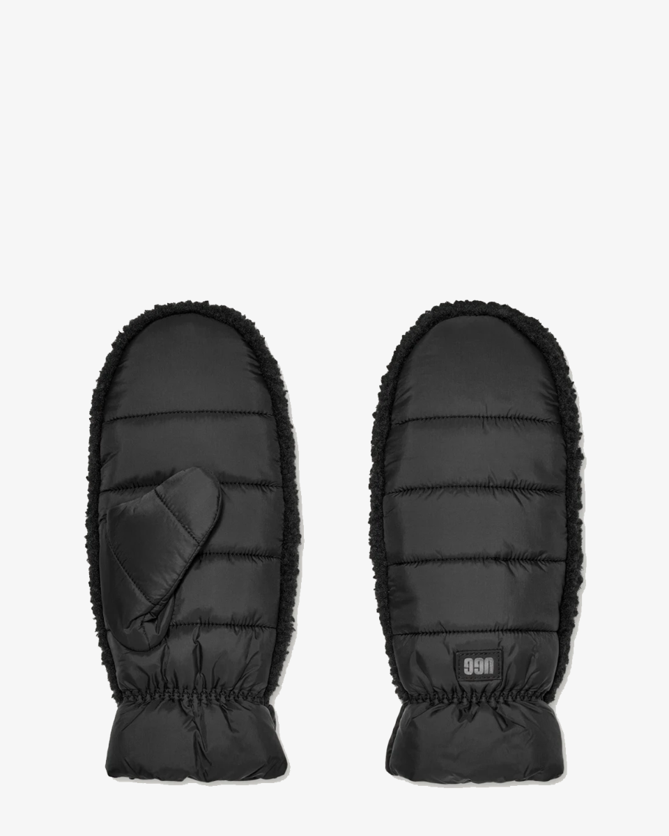 UGGfluff Mitten Black Dameswanten