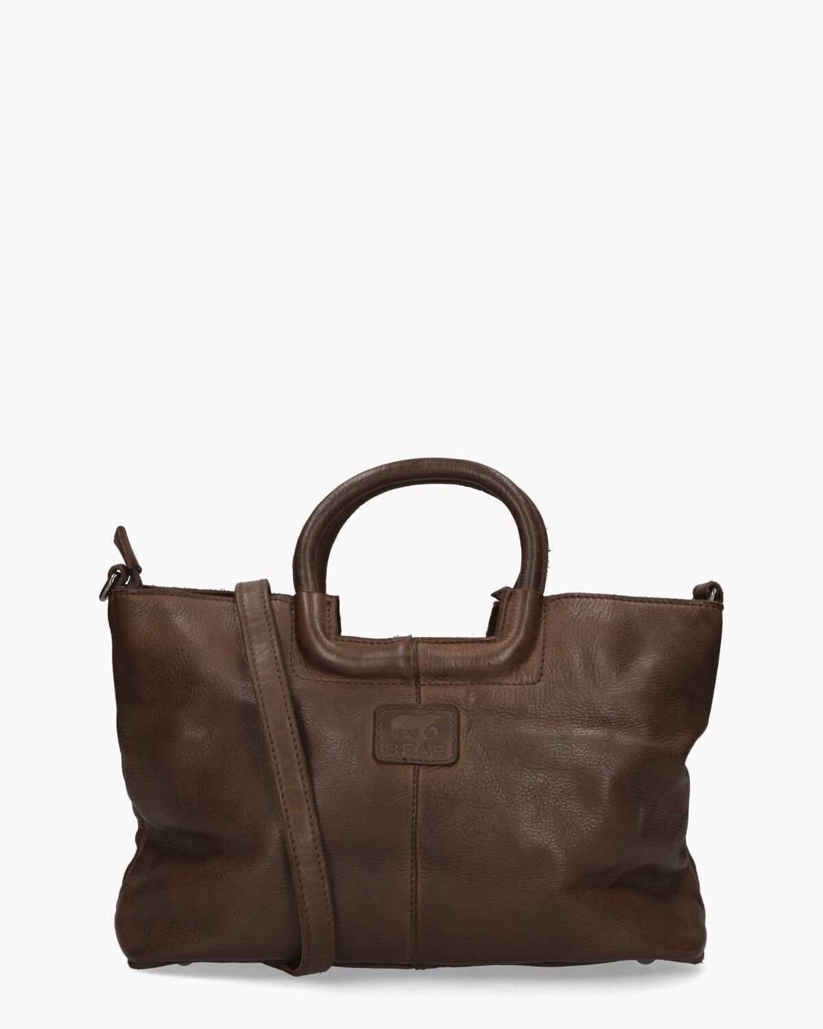 Bear Design Minte Leren Handtas - Bruin