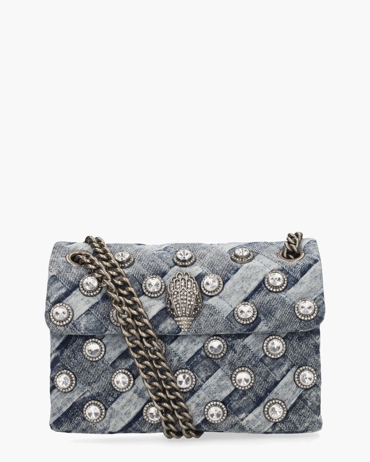 Denim Kristal Mini Kensington Tas Kurt Geiger , Blue , Dames