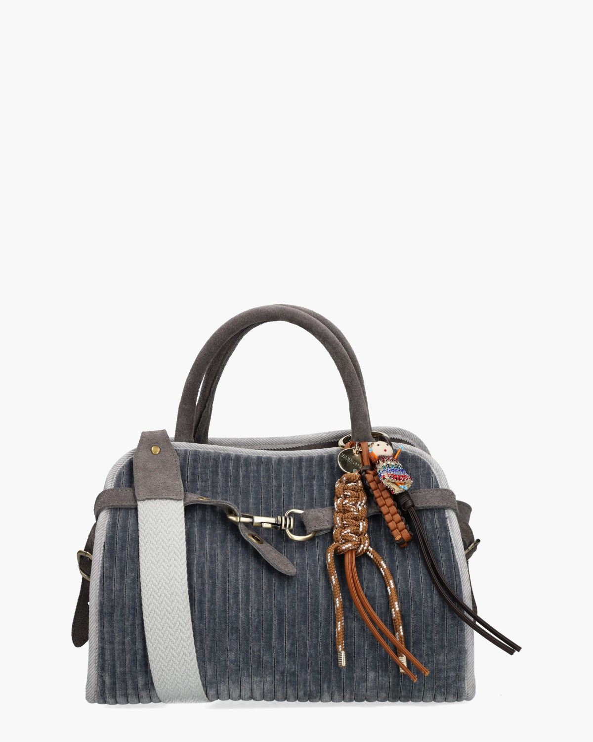 Viamailbag April Velvet Grijs afbeelding