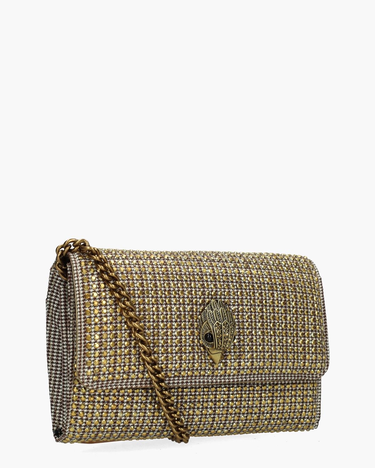 Kurt Geiger Kensington Chain Wallet Beige/Bruin Portemonnee/