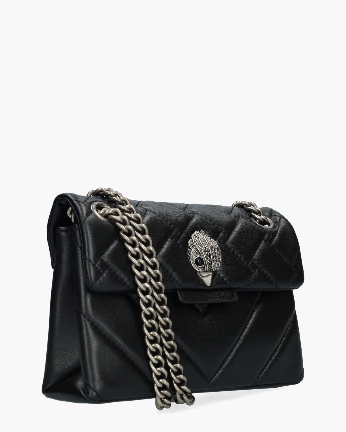 Kurt Geiger Mini Leather Kensington X Zwart/Zilver