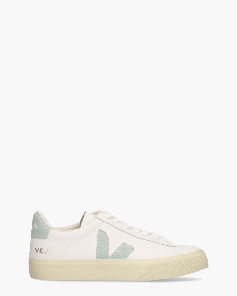 Veja Campo Leather Wit/Mintgroen