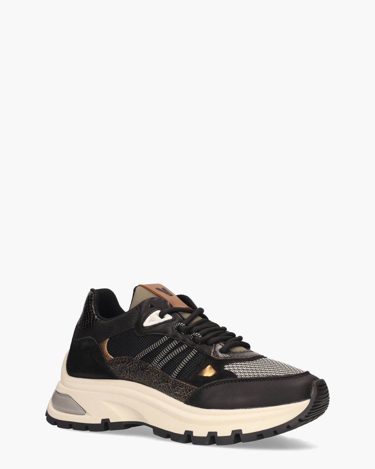 Via Vai Liz Dae Zwart Damessneakers - Van Arendonk.nl