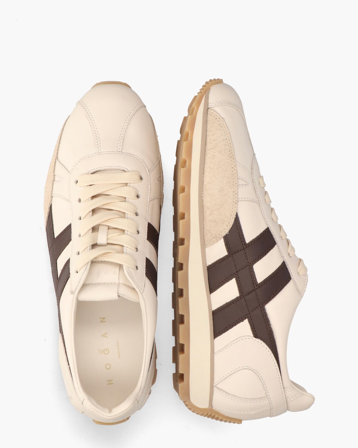 Hogan 86er Off-White/Donkerbruin