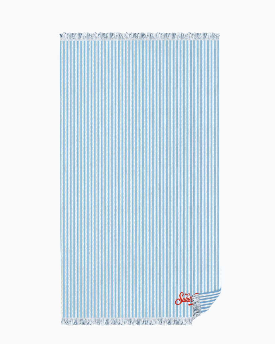 MC2 Saint Barth Fou Blauw/Wit Badhanddoek