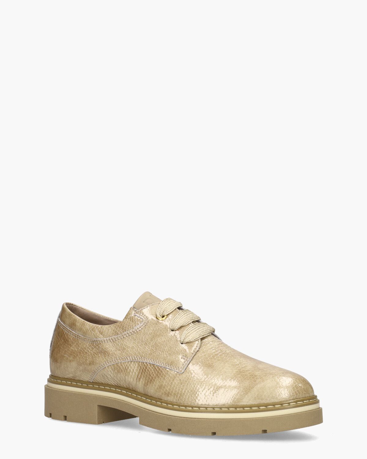 Dlsport 5923 Beige Dames Veterschoenen - Van Arendonk.nl