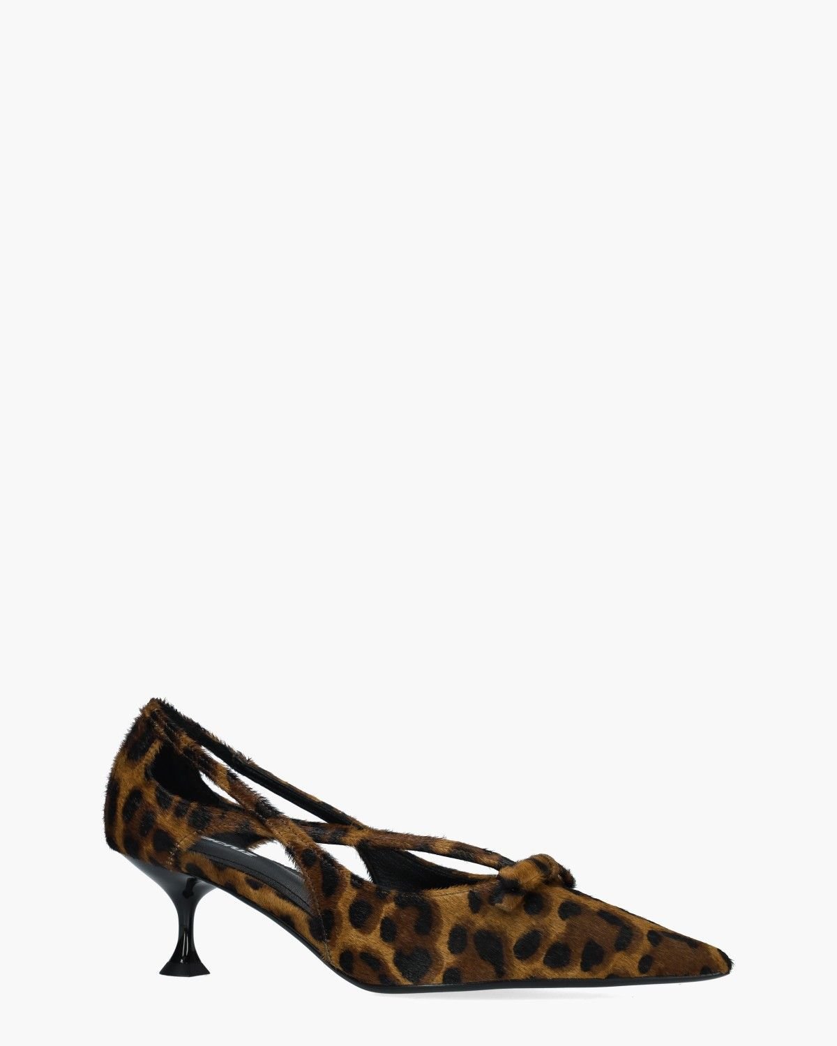 038Z90BK Leopard Dames Slingbackpumps