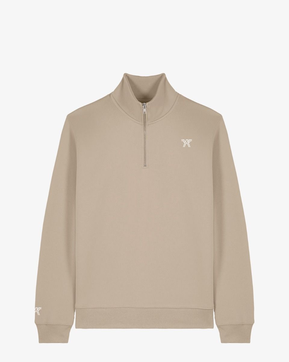 Aquila Zip Sweat Lichtbruin sweater