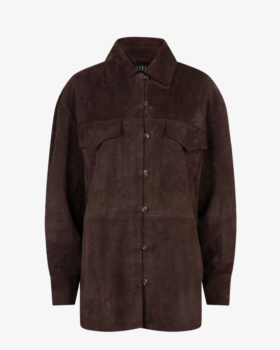 Ibana Bodi Donkerbruin blouse afbeelding