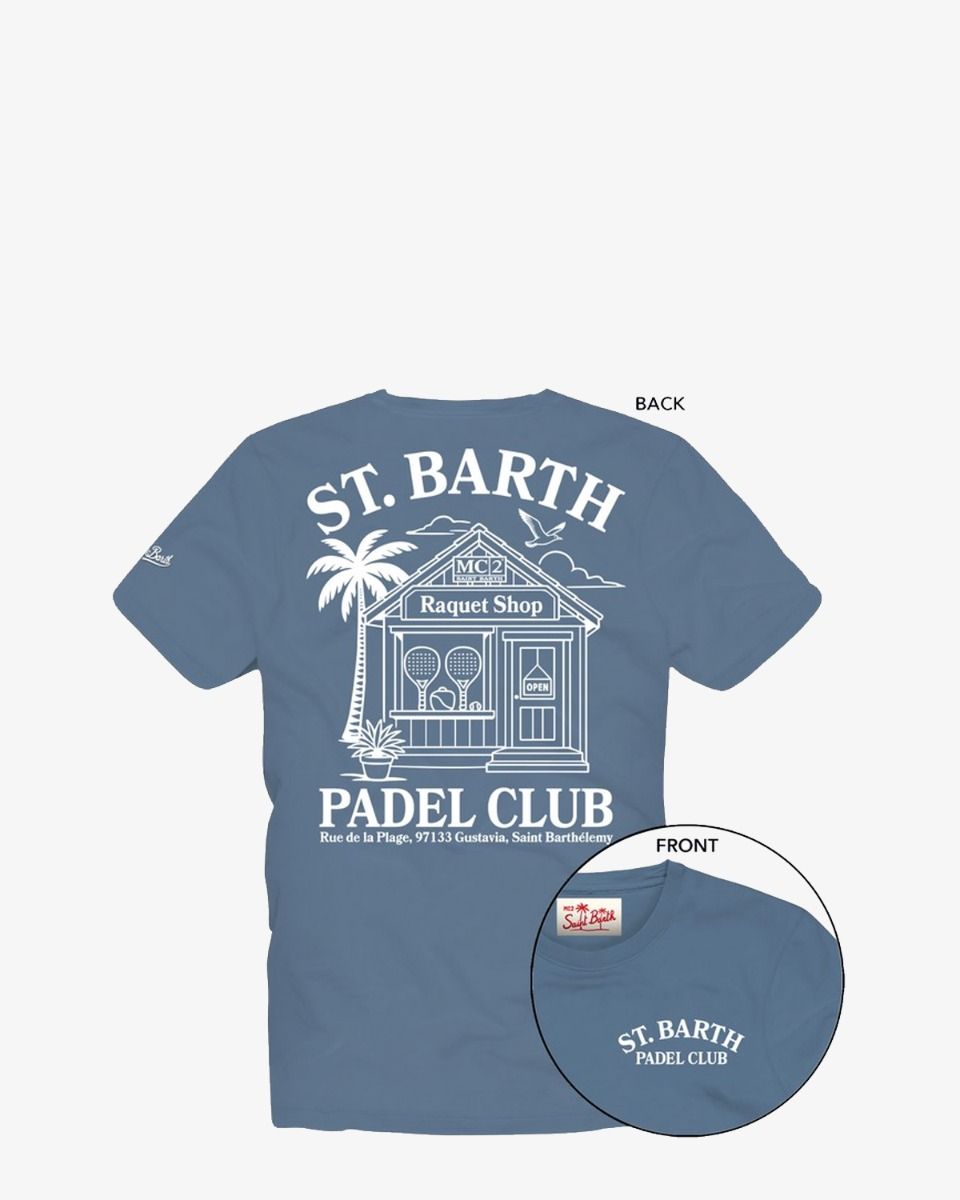 Saint Barth Portland St. Barth Padel Club Lichtblauw  T-Shirt