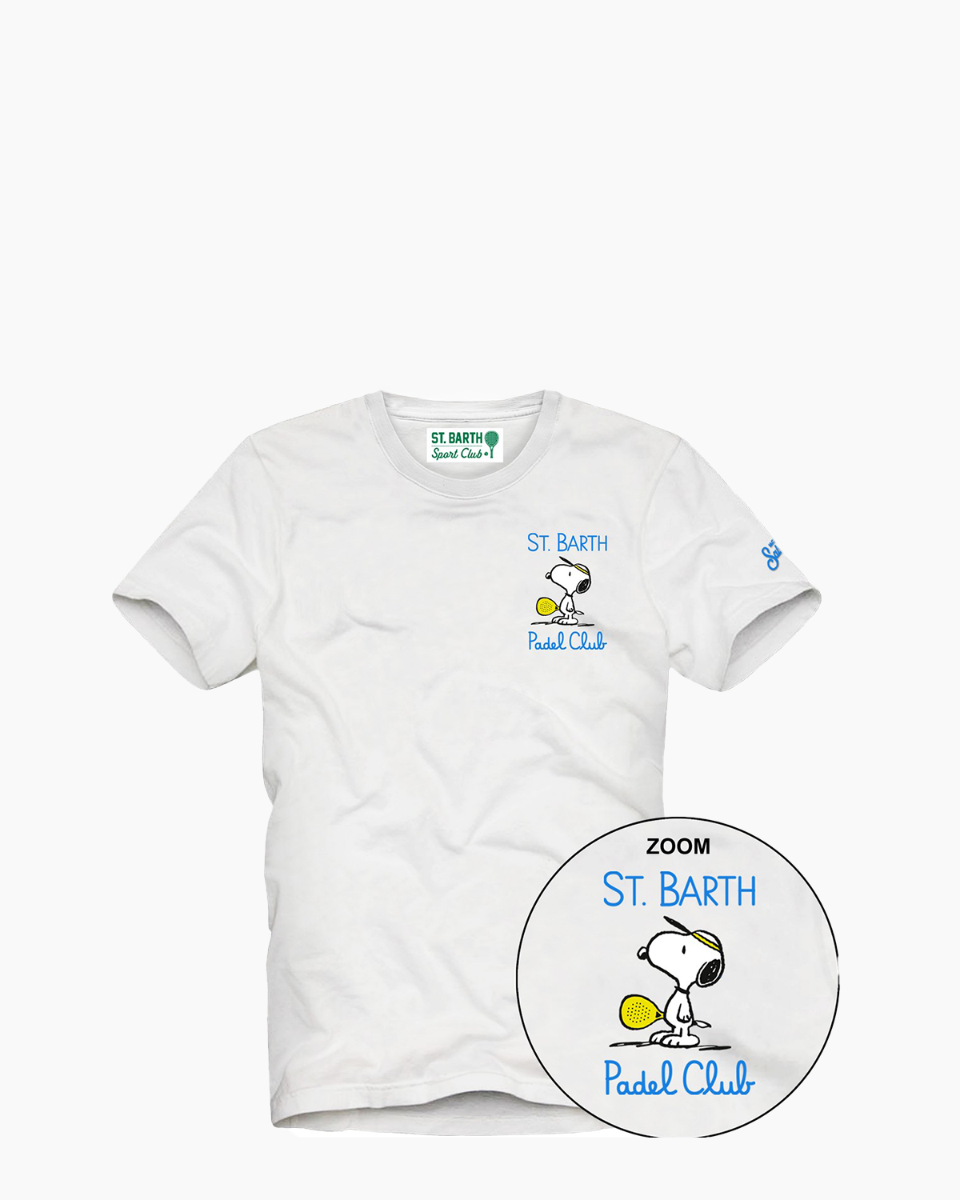 MC2 Saint Barth Snoopy Padel Club Wit  T-shirt