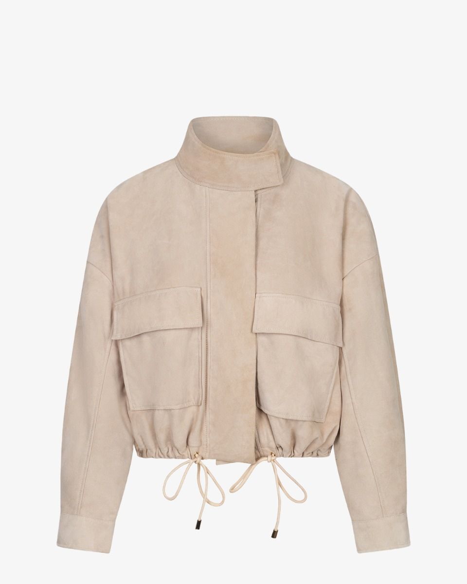 IBANA Jigo Suède Beige jack afbeelding