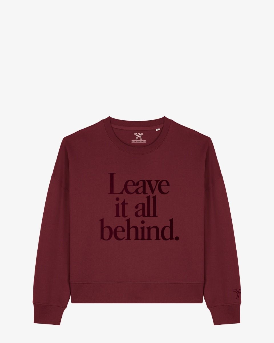 Aquila Leave It All Bordeaux Sweater