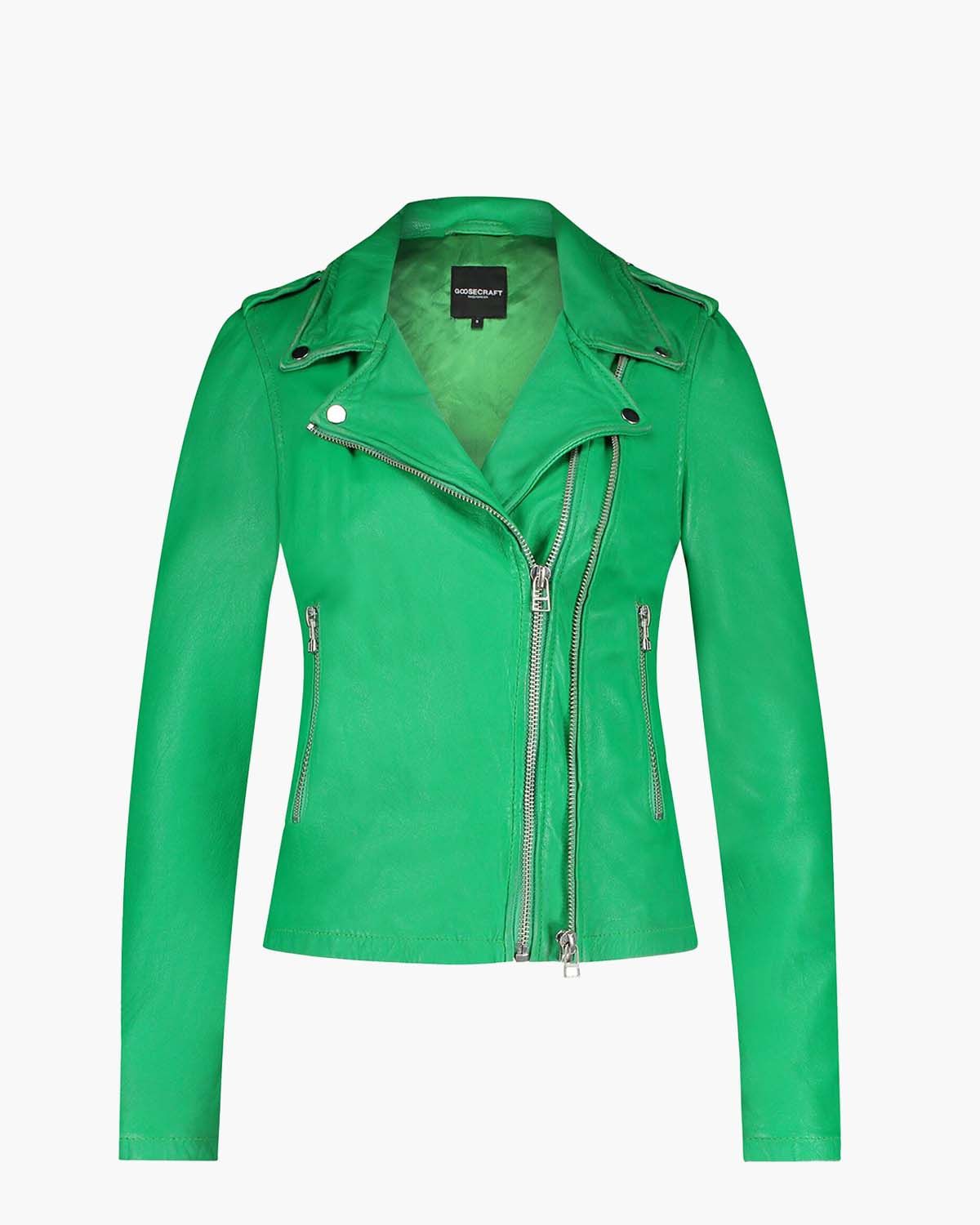 Goosecraft Jas Gc Biker513 102321034 Grass Green Dames Maat - M
